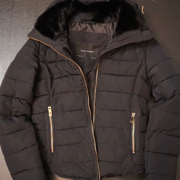 ZARA Basics Black Coat - Women’s - Picture 3 of 3